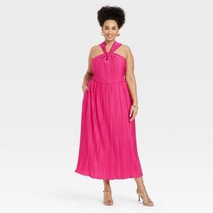 Women's Halter Midi Dress A New Day Pink